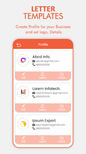 Letter Templates Offline Screenshot 1