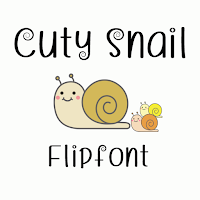 BRCutySnail™ Latin Flipfont