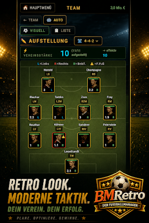 BMRetro - Der Fussballmanager Screenshot 1