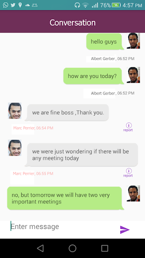 Purple Bureau Communication Screenshot 3