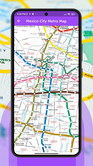 Mexico City Metro Map Offline Screenshot 2