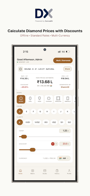 DX - Diamond Price Calculator Screenshot 0