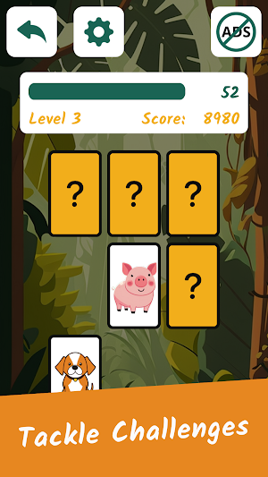 Kids Memory Game: Animals Screenshot 2