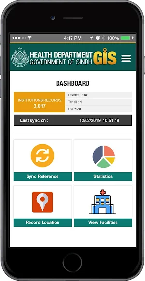 GIS Health Sindh Screenshot 2