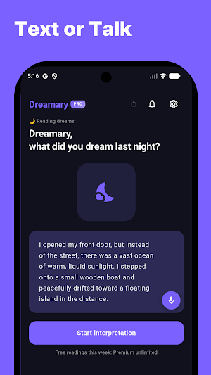 Dreamary: AI Dream Meaning Screenshot 2