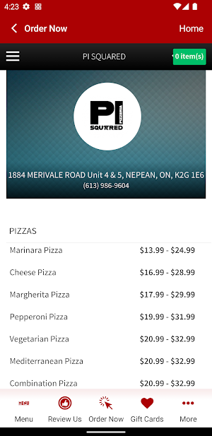 Pi Squared Pizzeria Screenshot 3
