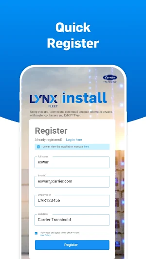 LYNX Fleet Install Screenshot 1