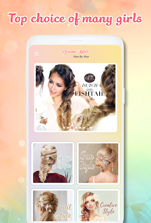 Hairstyle app: Hairstyles step by step for girls Screenshot 2