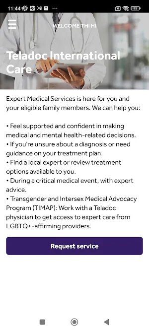 Teladoc International Care Screenshot 1