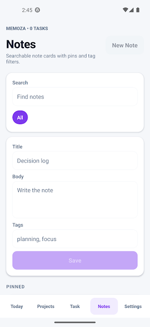 Memoza Screenshot 1