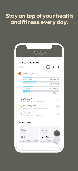 Anzara Health App Screenshot 1
