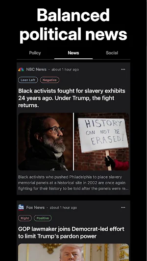 Govbase: Political News Screenshot 1
