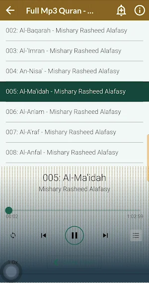 Mishary Alafasy Full Mp3 Quran Screenshot 2