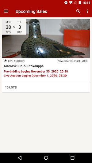 Vilin valinnan Huutokauppa Screenshot 0