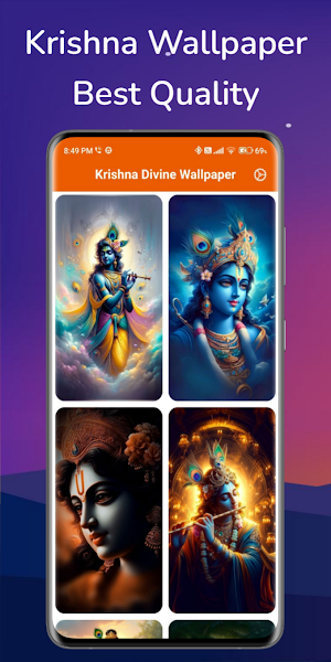 Krishna Divine Wallpaper Screenshot 0