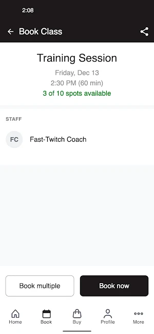 Fast-Twitch Sports Performance Screenshot 2