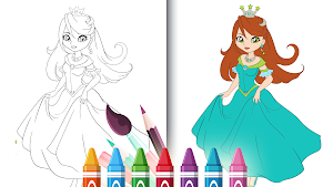 princess coloring book Screenshot 3