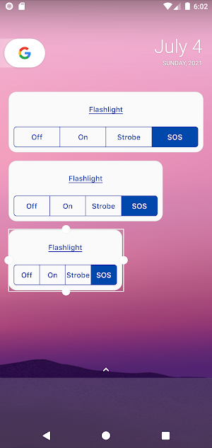 Flashlight Widget Screenshot 1
