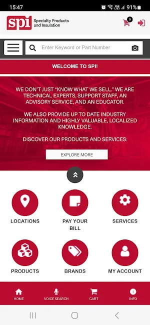 SPI Customer Portal Screenshot 1