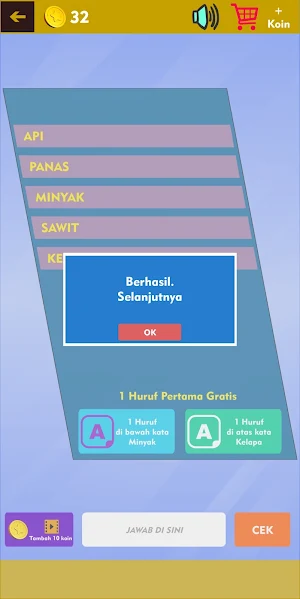 Kuis Kata Berkait Screenshot 3