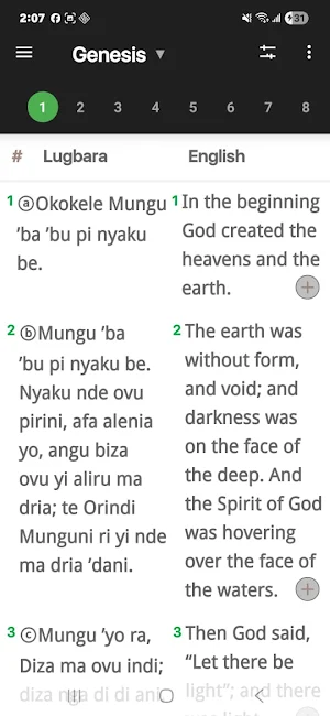 Lugbara Bible Screenshot 1