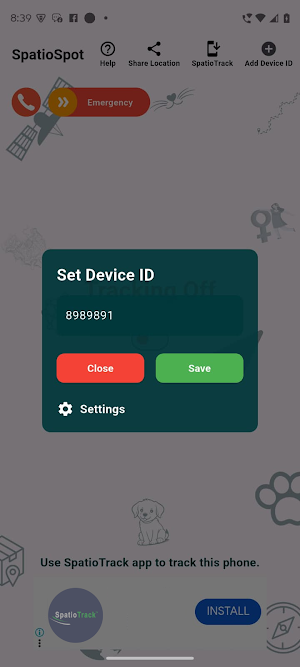 SpatioSpot: Share GPS Location Screenshot 2