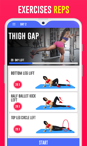 Skinny leg workouts for women: Burn Thigh fat, gap Screenshot 0