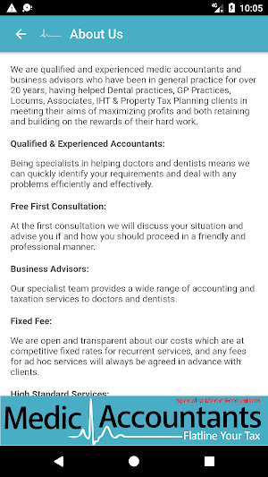 Medic Accountants Screenshot 1