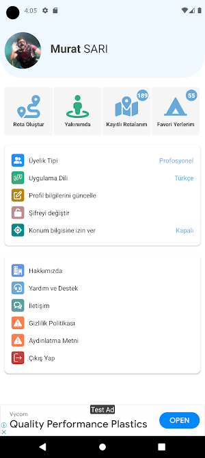 Doğadakiler Rota Plan Screenshot 0