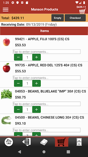 Manson Products Checkout Screenshot 3