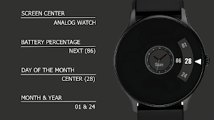 BLACK CALM Watch Face Screenshot 3
