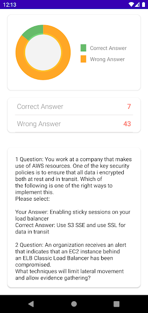 AWS SCS-C02 Exam Practice Screenshot 2