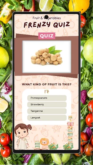 Fruits And Vegetables - Quiz Screenshot 1