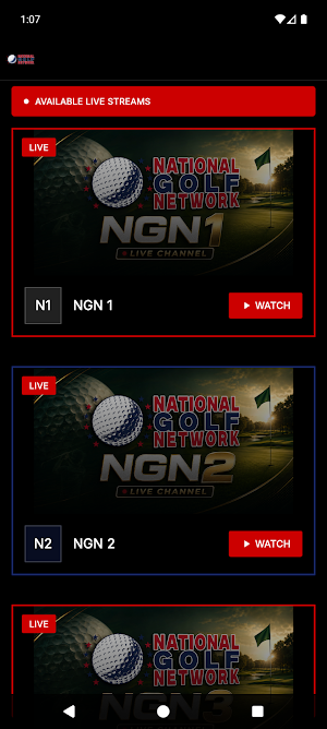 National Golf Network - NGN Screenshot 0