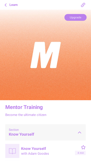 Mentor Training App Screenshot 2