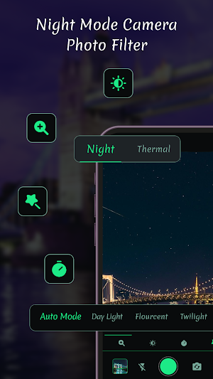 Night Mode Camera Photo Filter Screenshot 2