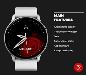 Rose Analogue Watch Face Screenshot 1