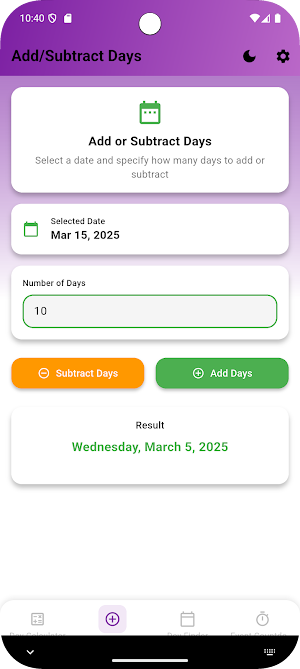 Day Calculator Screenshot 1