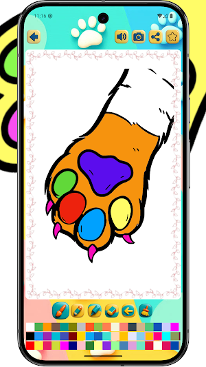 Taba Paws Coloring Book Screenshot 2