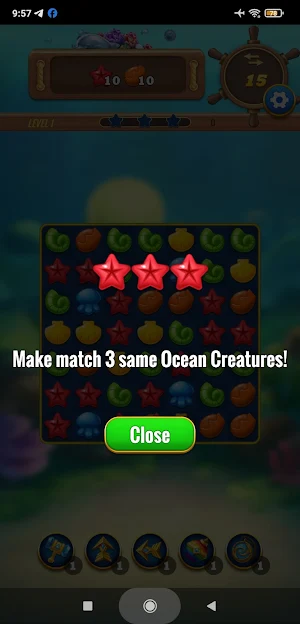 Ocean Blast Match 3 Screenshot 1
