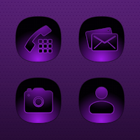Midnight Glossy Purple Icons