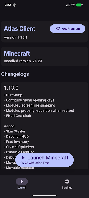 Atlas Client Screenshot 0