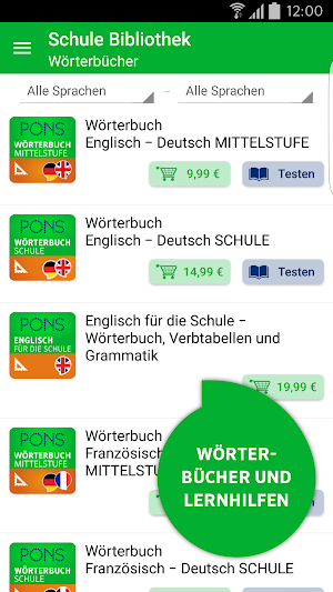 PONS School Library - for language learning Screenshot 1