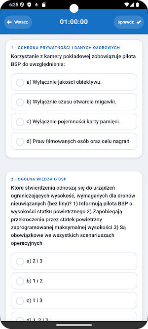 A1-A3 - Egzamin na drona Screenshot 2