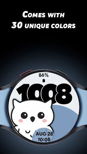 Cute Animals 2 - Watch face Screenshot 1
