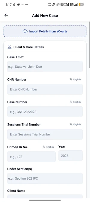 Advocase: Lawyer Case Diary Screenshot 2
