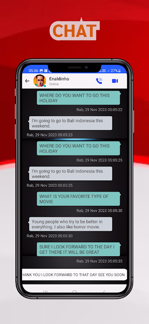 Fake Call Enaldinho Chat Song Screenshot 1