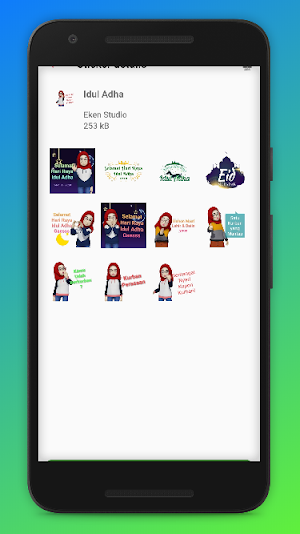 Stiker WA Hijab Muslim Cantik Islami WAStickerApps Screenshot 2