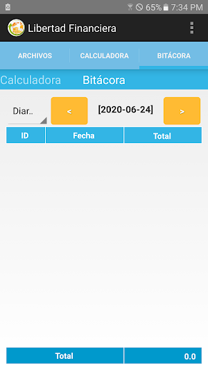Financial Freedom (calculator and binnacle) Screenshot 2