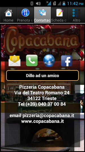 Pizzeria Copacabana Ristorante Screenshot 2